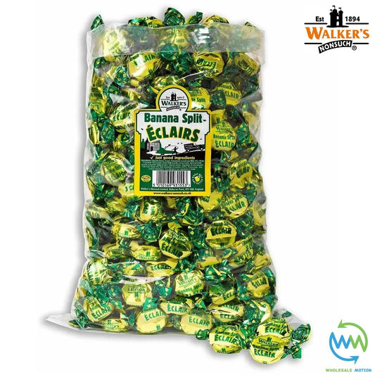Walkers Nonsuch BANANA SPLIT ECLAIRS Retro Toffees PICK N MIX SWEETS Candy Bag Traditional