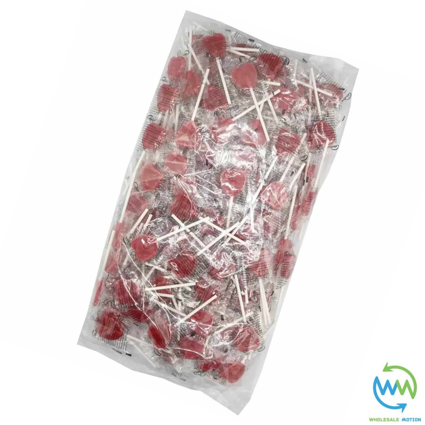 HEART LOLLIPOPS Sweets VALENTINES DAY Candy Love WEDDING Heart Red CHERRY LOLLY