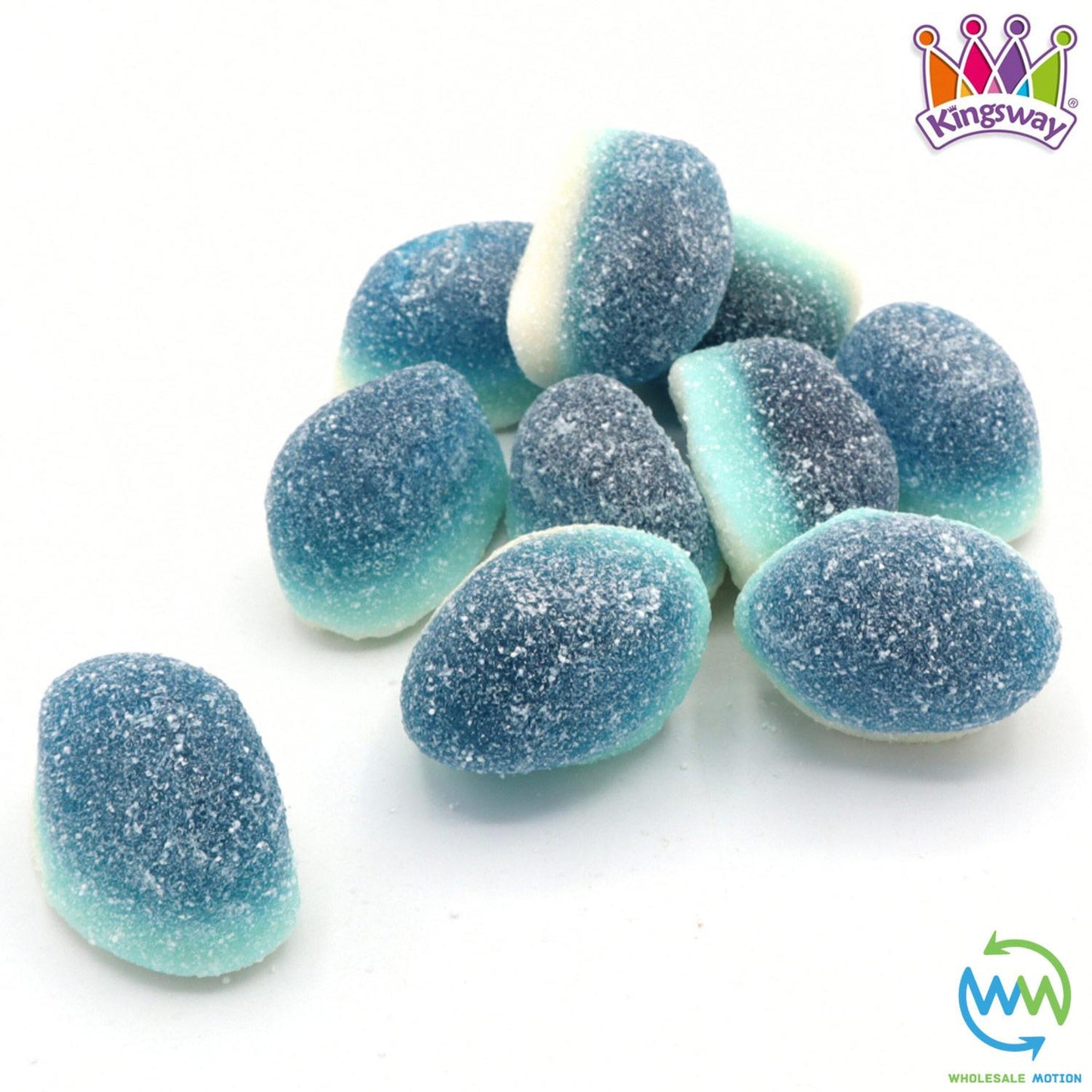 BLUE RASPBERRY Dreams SUGAR COATED Sweets GUMMY Candy JELLY Kingsway PICK N MIX Foam Snack Party Bag Filler
