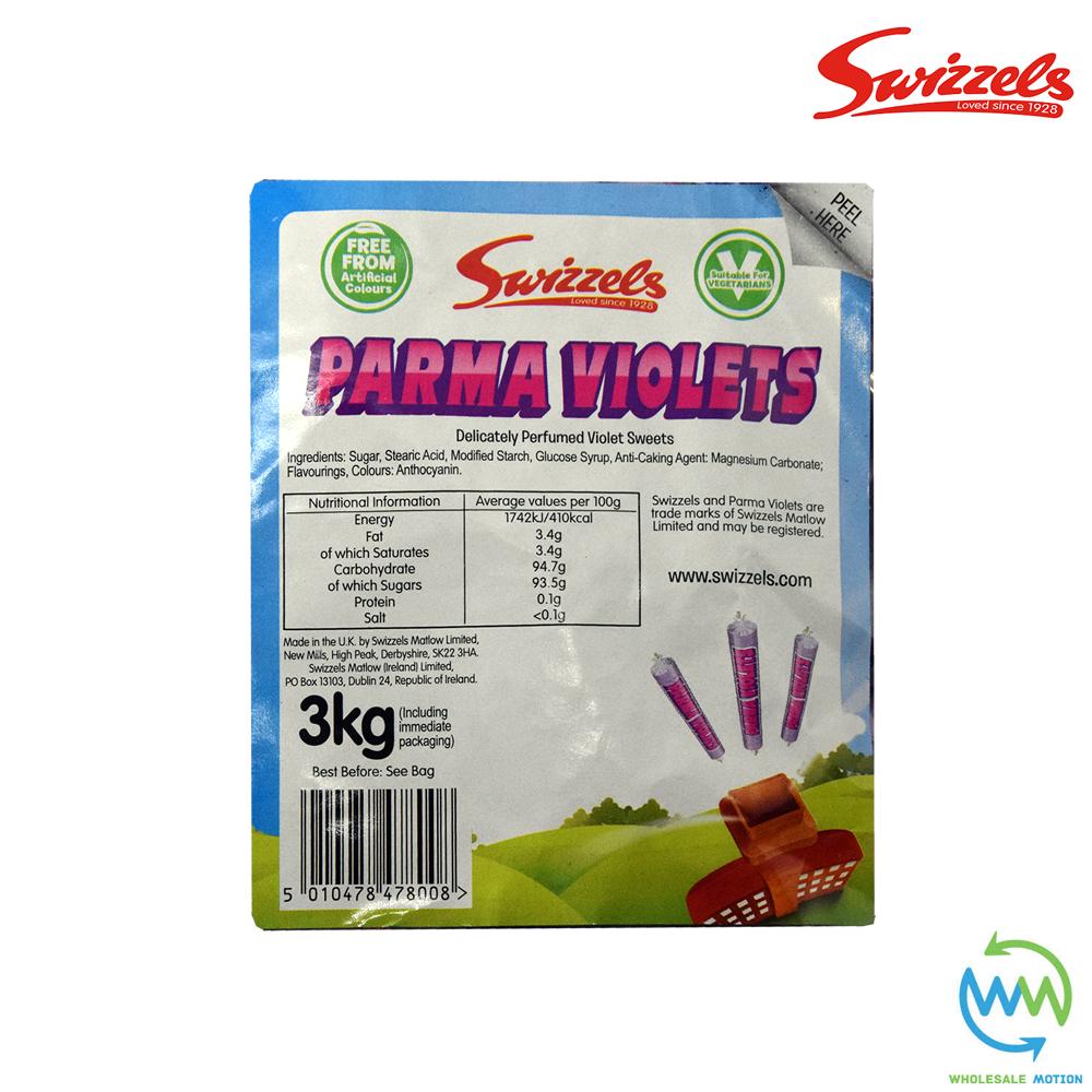 3KG BULK BAG Swizzles PARMA VIOLETS Individual Wrapped 7g SWEETS DISC Retro CANDY Kids Party Snack SWIZZELS