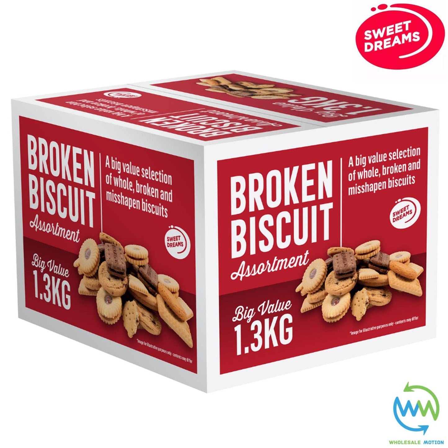 BROKEN BISCUIT ASSORTMENT BOX Sweet Dreams Original HUGE BIG VALUE 1.3kg BOXES Snack Biscuits Cookie Cooky