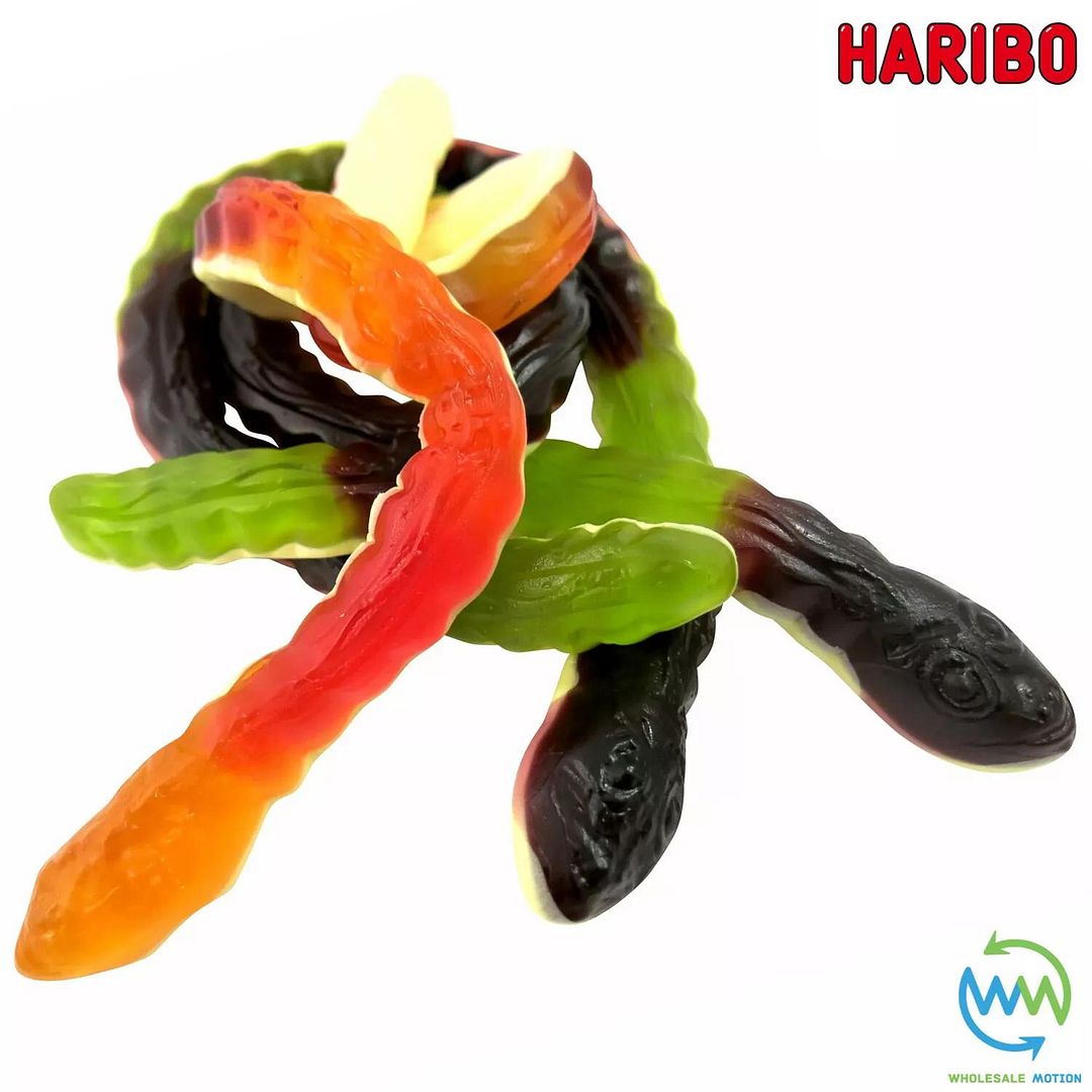3KG BULK BAG - HARIBO YELLOW BELLIES Sweets RETRO Candy WEDDING Favours GIFT SNAKE PICK N MIX Sweets Candies Gummy Jelly Gummies Jellies Snack