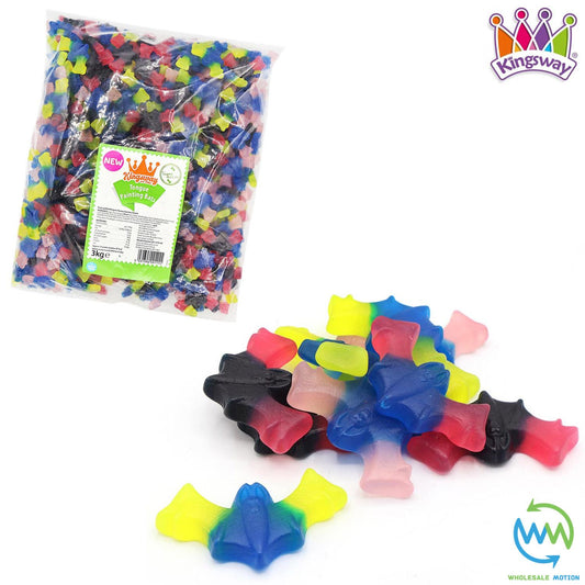 Halloween TONGUE PAINTING BATS Sweets GUMMY Jelly CANDY Party TRICK OR TREAT Scary VAMPIRE BAT Spooky Painter PICK N MIX Gummies Jellies Kingsway UK NEW
