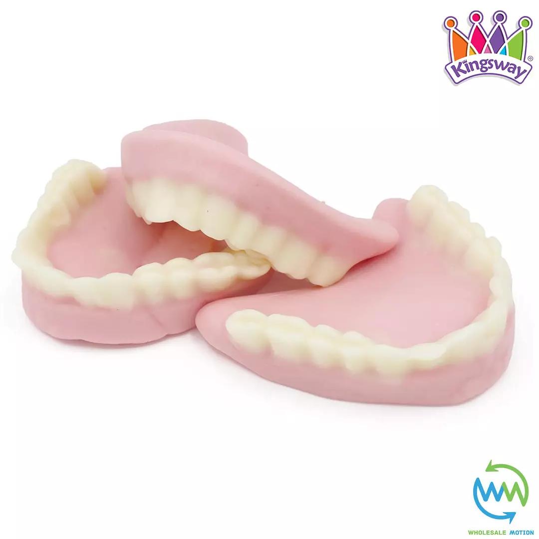 DENTURES Sweets GUMMY Candy TEETH Strawberry & Cream Jelly Kingsway PICK N MIX CANDIES JELLIES GUMMIES SNACK