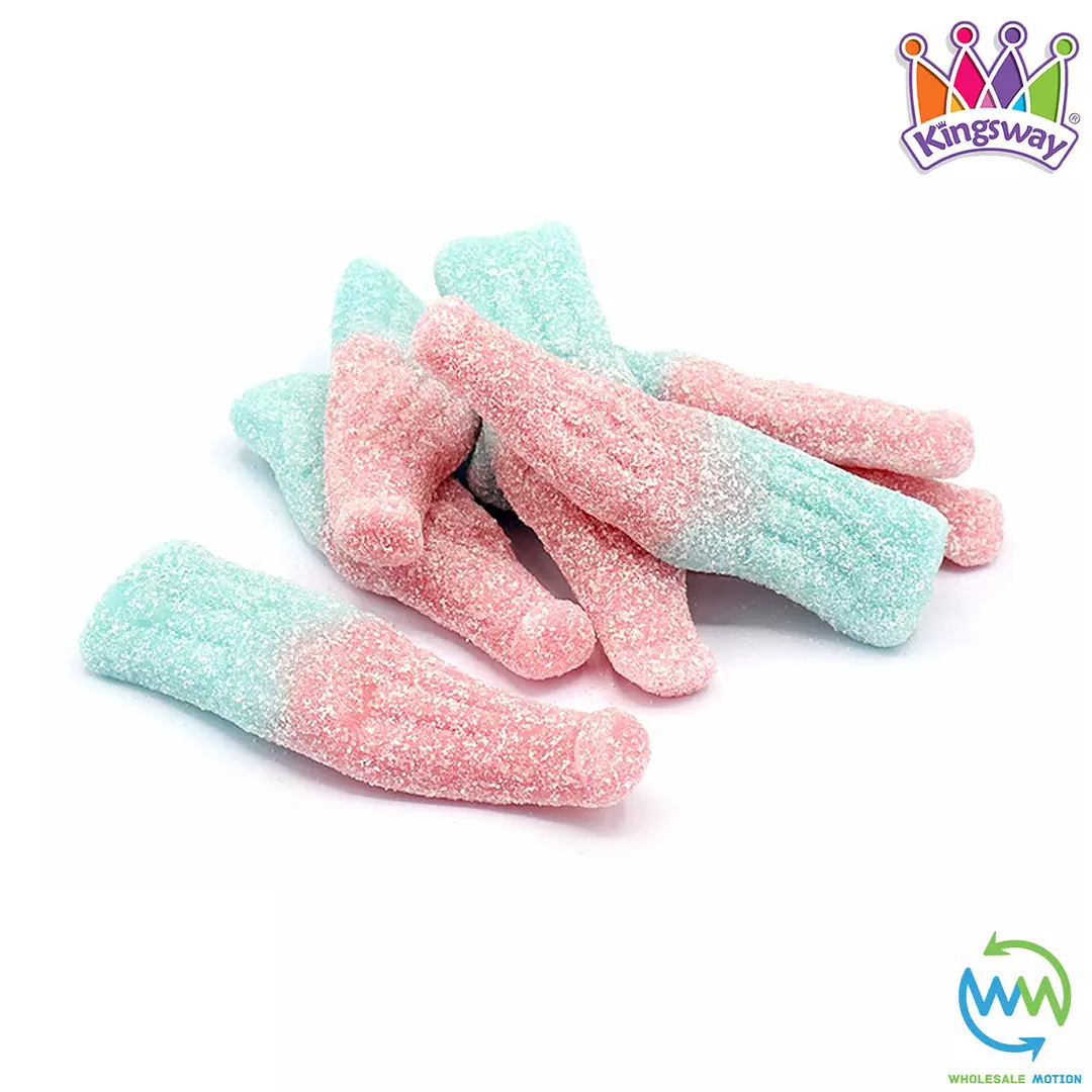 JUMBO FIZZY BUBBLEGUM Bottles Sweets GUMMY Candy JELLY Kingsway PICK N MIX UK Jellies Gummies Candies Snack