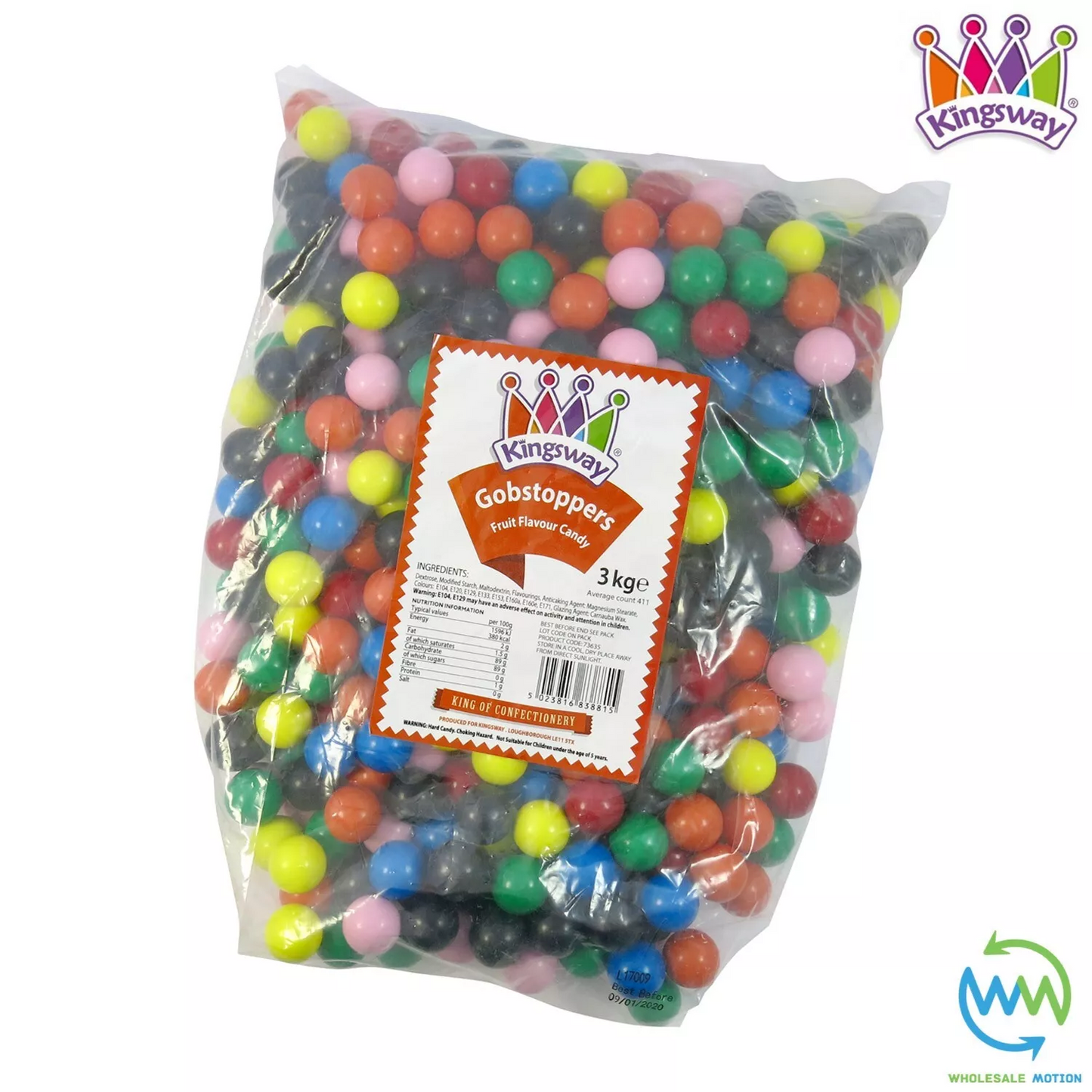 GOBSTOPPERS Sweets CHEWY Candy GUMBALL BUBBLEGUM BALLS Kingsway Gum PICK N MIX Ball UK