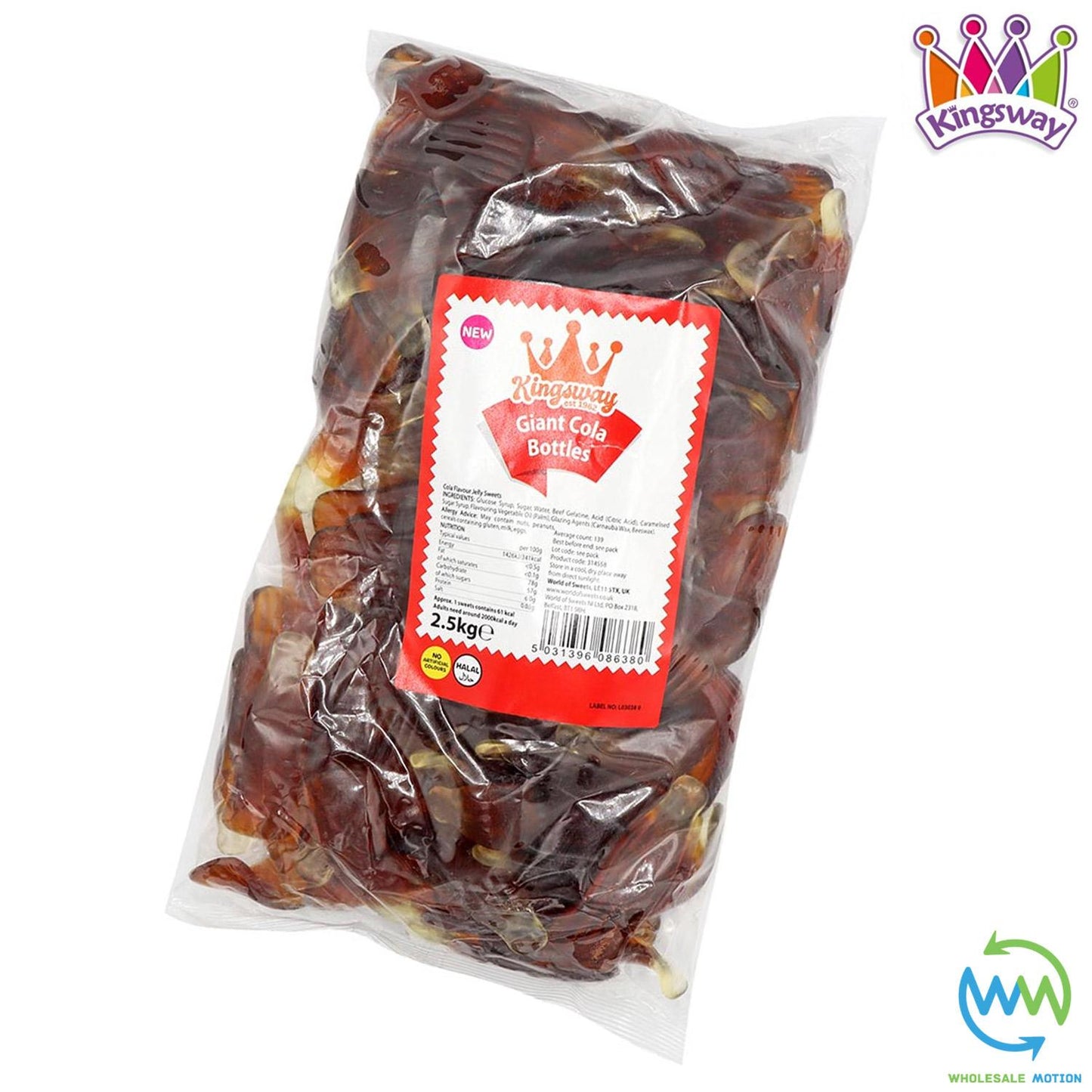 GIANT COLA BOTTLES Sweets GUMMY Candy Gummies JUMBO JELLY Kingsway PICK N MIX UK Jellies Huge Snack UK
