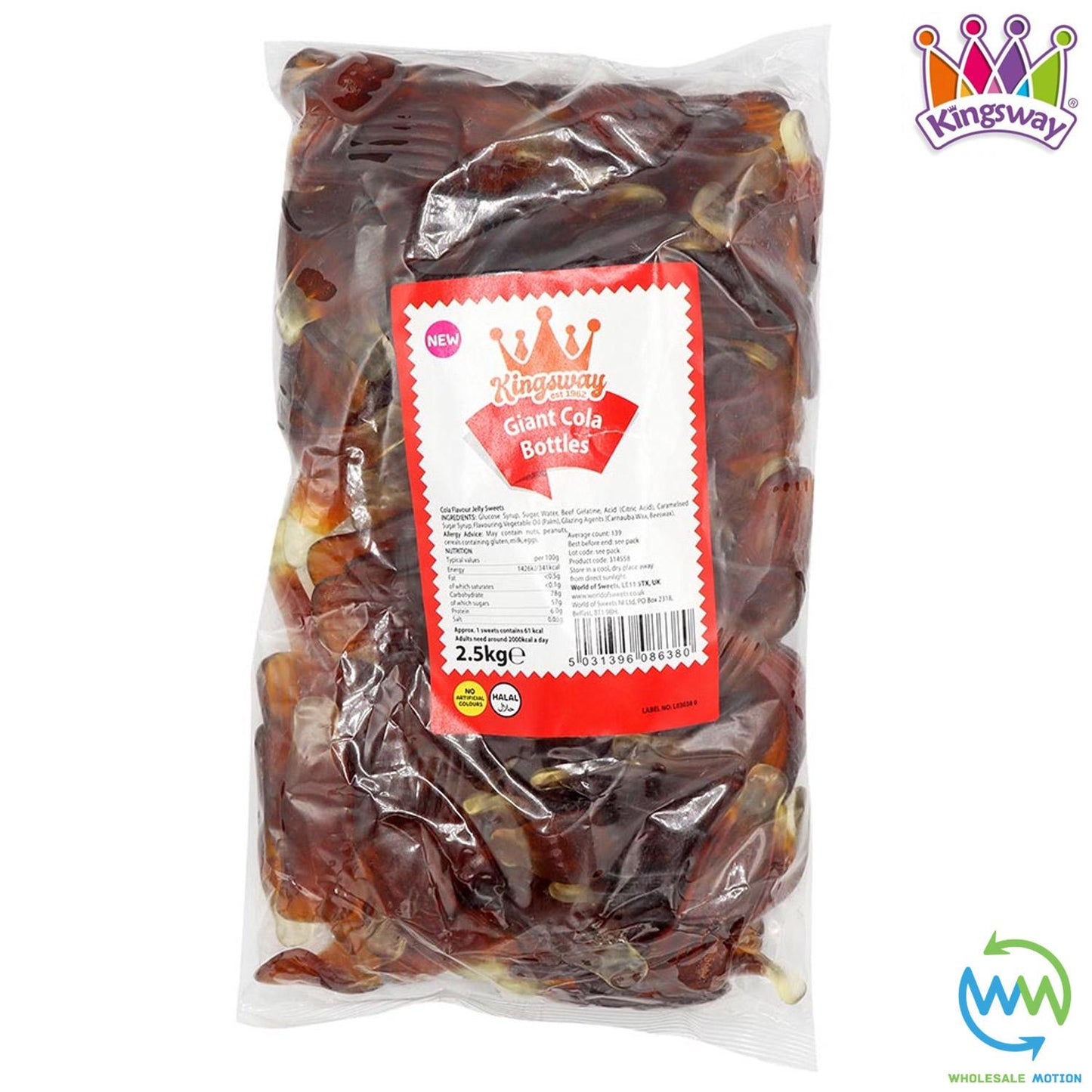 GIANT COLA BOTTLES Sweets GUMMY Candy Gummies JUMBO JELLY Kingsway PICK N MIX UK Jellies Huge Snack UK