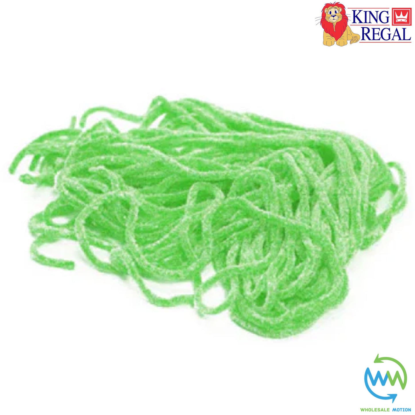 SOUR APPLE SPAGHETTI LACES Sweets GUMMY Jellies Candy Gummies JELLY King Regal PICK N MIX Snack Treat Lace Sugar Coated