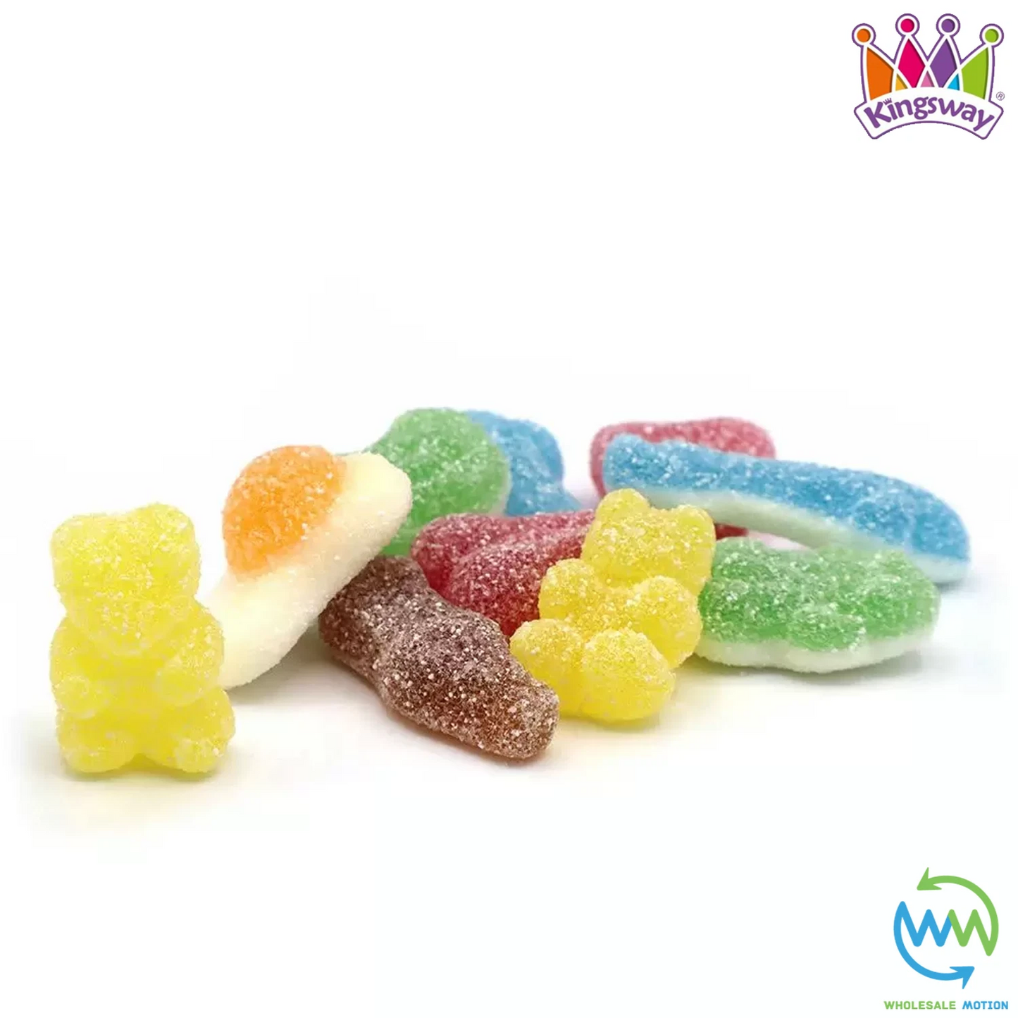 SOUR FAVOURITES MIX Sweets GUMMY Candy SUGAR FRUIT JELLY Kingsway PICK N MIX Gummies Jellies UK Snack