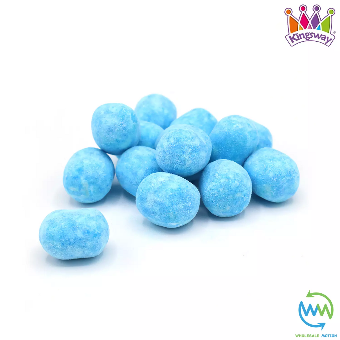 Kingsway Blue Raspberry BON BONS Sweets CANDY Sugar Dusted VEGGIE CHEWY Party UK Snack Candies Gummies Jellies Jelly Gummy RETRO