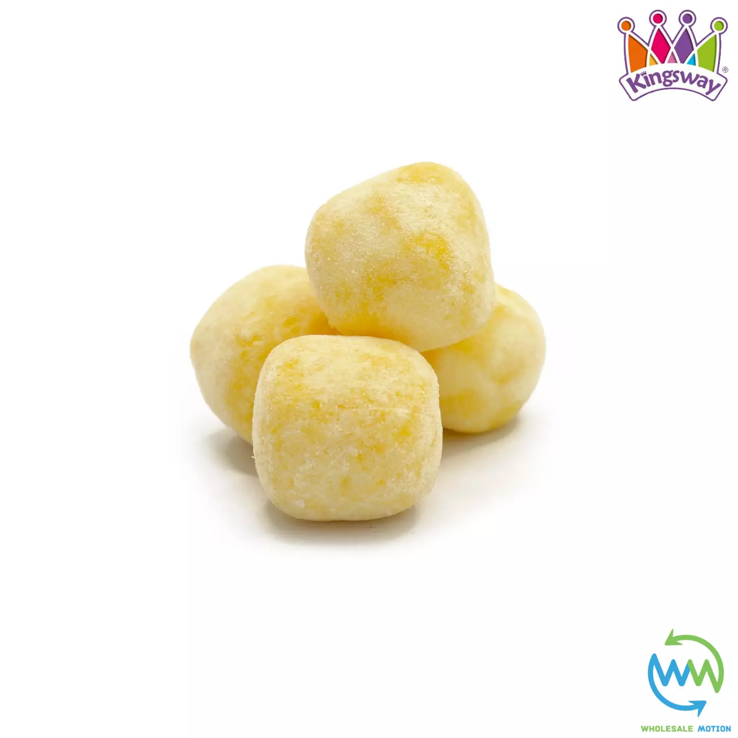 Kingsway LEMON BON BONS Sweets CANDY Sugar Dusted VEGGIE CHEWY Party PICK N MIX Snack Retro Candies Gummies Jellies Jelly Gummy
