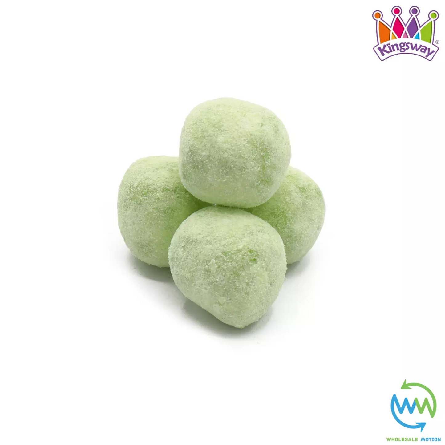 Kingsway APPLE BON BONS Sweets CANDY Sugar Dusted VEGGIE CHEWY Party PICK N MIX Snack Retro Candies Gummies Jellies Jelly Gummy