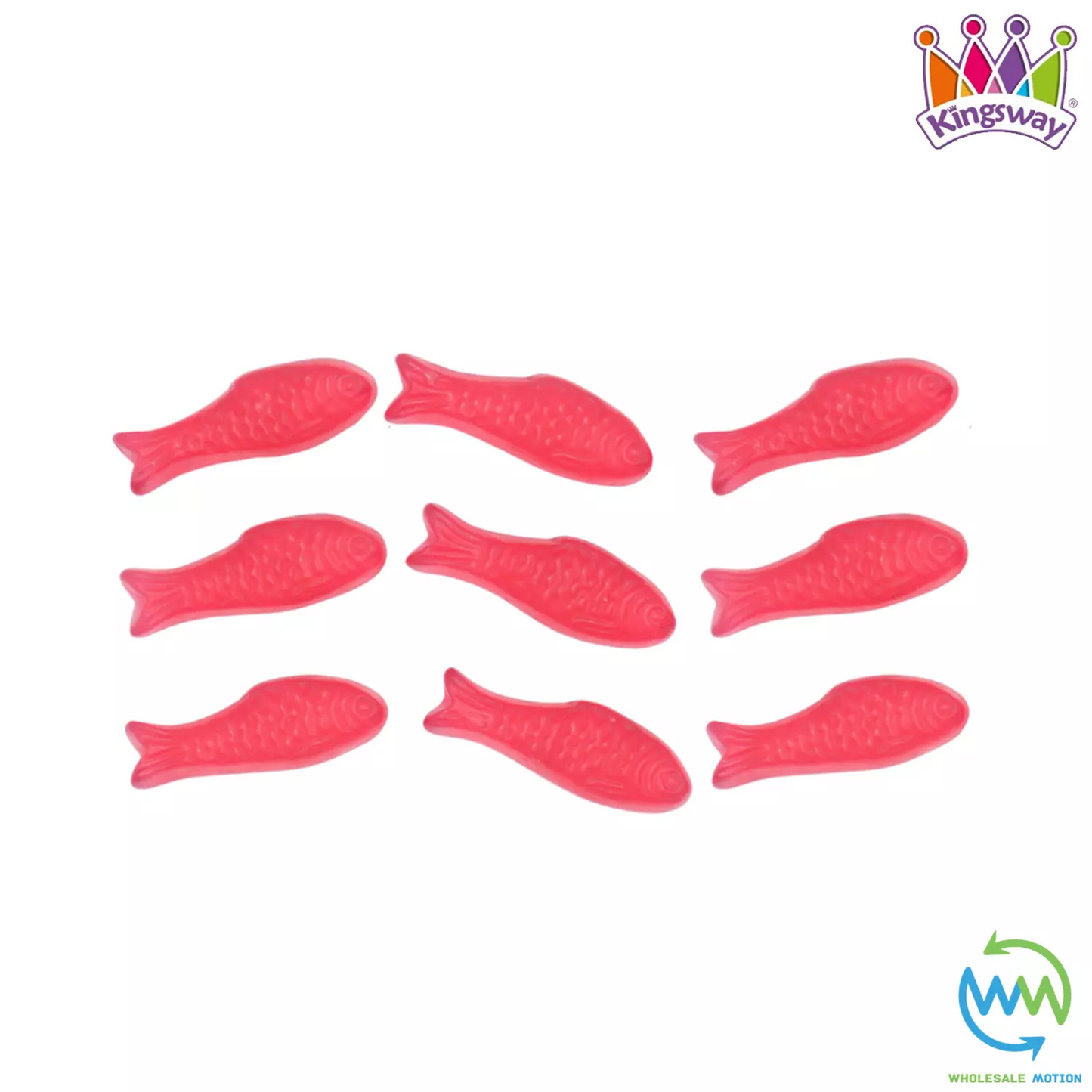 Kingsway SCANDI CHERRY FISH Sweets CHEWY Gummies Snack CANDY Party PICK N MIX UK Gummy JELLY Jellies Snack