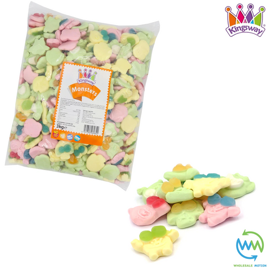 Halloween GUMMY MONSTERS Sweets CHEWY Fruit CANDIES Gummies SPOOKY SCARY Jellies Party PICK N MIX Fruity Snack Kingsway UK