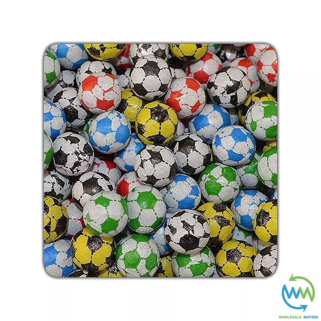 COLOURED Milk Chocolate FOOTBALLS FOILED Christmas BALL Foil WORLD CUP Party UK Euro 2024