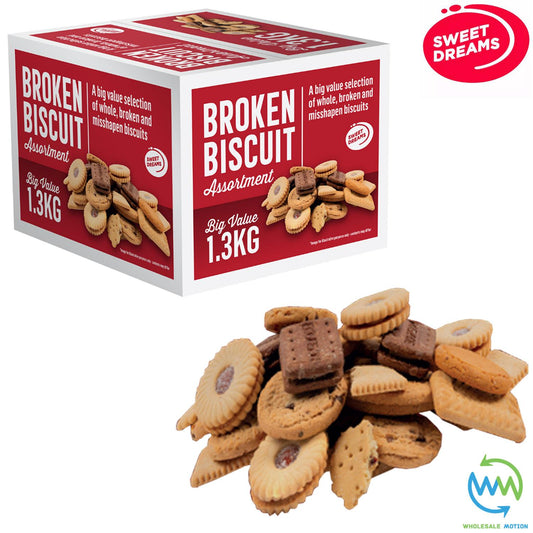 BROKEN BISCUIT ASSORTMENT BOX Sweet Dreams Original HUGE BIG VALUE 1.3kg BOXES Snack Biscuits Cookie Cooky
