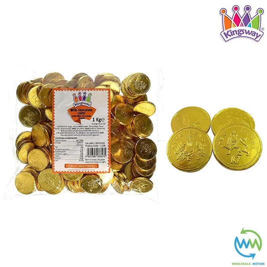 Milk Chocolate GOLD COINS Christmas FOILED Party Bag XMAS Fillers Coin Foil UK