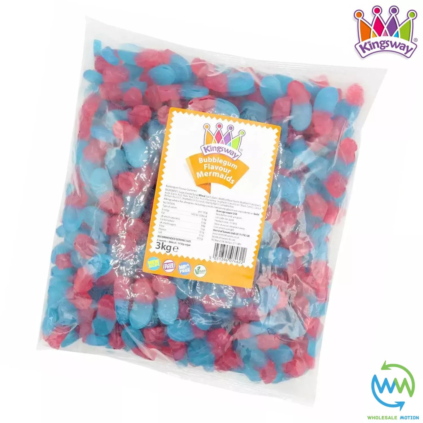 MAGIC MERMAIDS Sweets GUMMY Candy BUBBLEGUM PINK GIFT JELLY Girls PICK N MIX UK