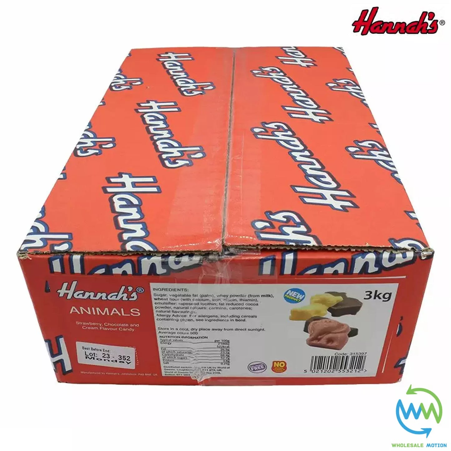 Hannah's ANIMALS Milk Chocolate PICK N MIX Novelty CANDY Cream Party Bag Fillers