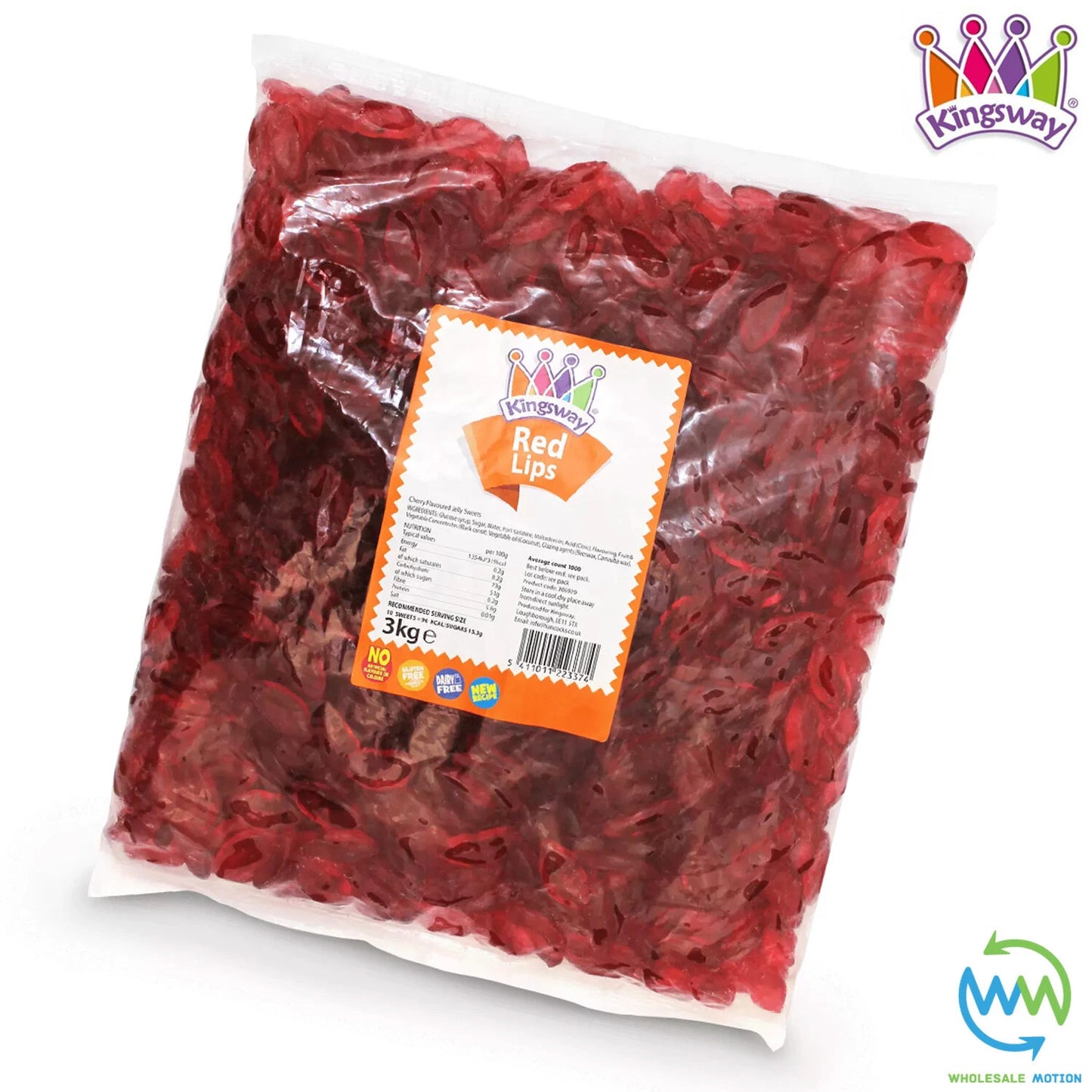 JUICY RED LIPS Sweets WEDDING Candy ANNIVERSARY Gummy JELLY Kingsway PICK N MIX