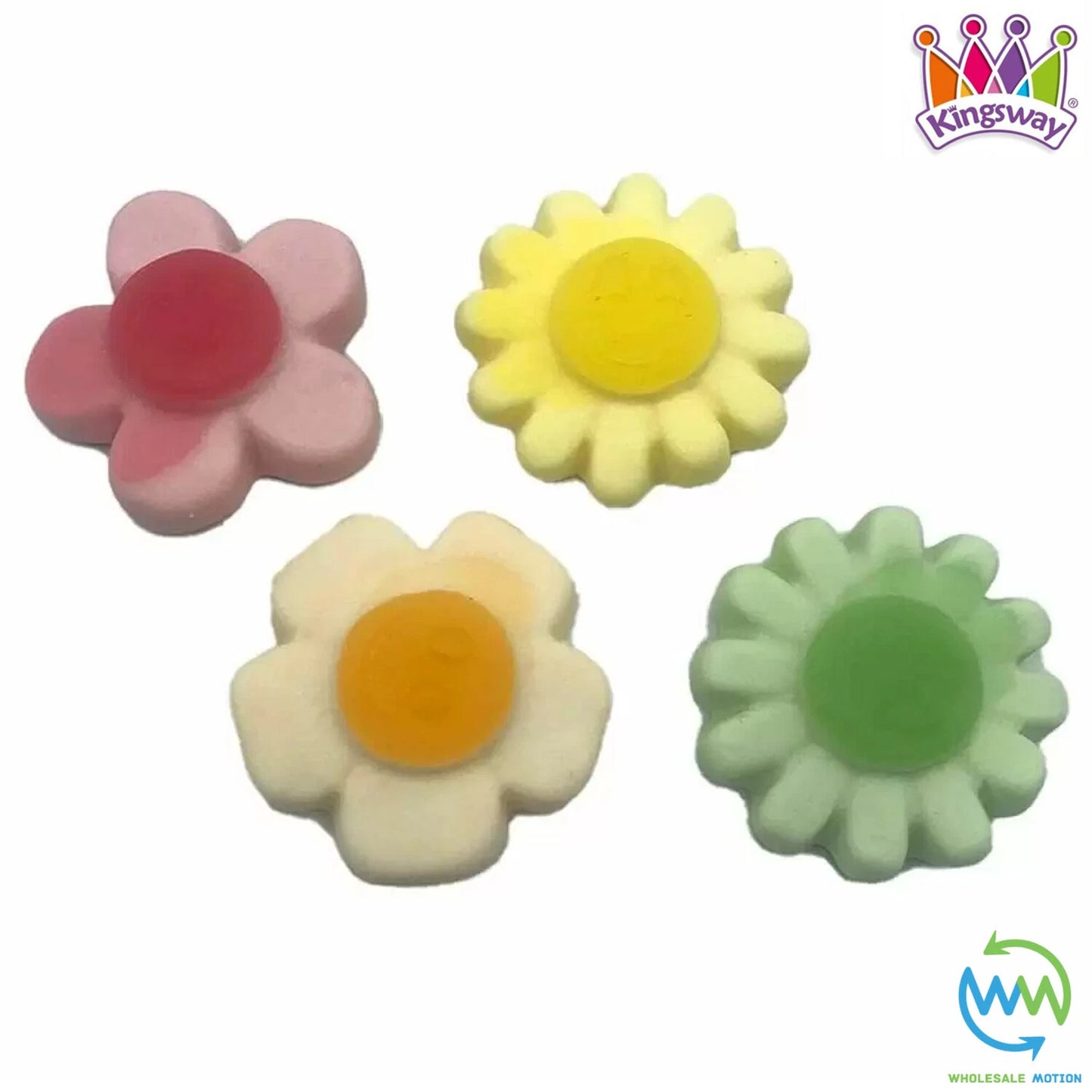 Easter HAPPY FLOWERS Sweets KINGSWAY Gummy SPRING Jelly Candy PICK N MIX Bag UK