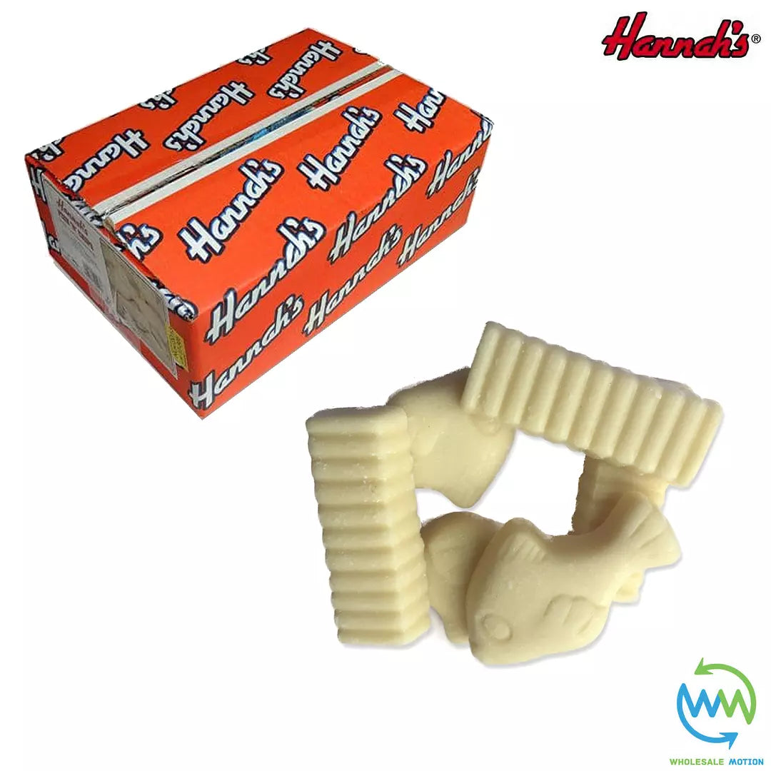 Hannah's FISH & CHIPS White Chocolate PICK N MIX Novelty Party Bag Fillers UK Candy Snack Candies Retro And Christmas
