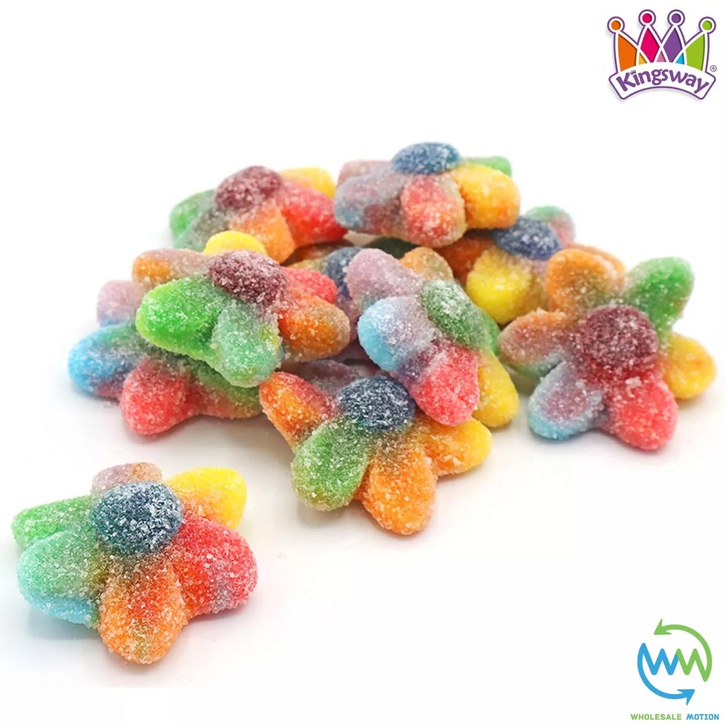 RAINBOW FLOWERS Sweets GUMMY Candy JELLY Jellies Fruit PRIDE Fizzy Kingsway PICK N MIX Treat Snack