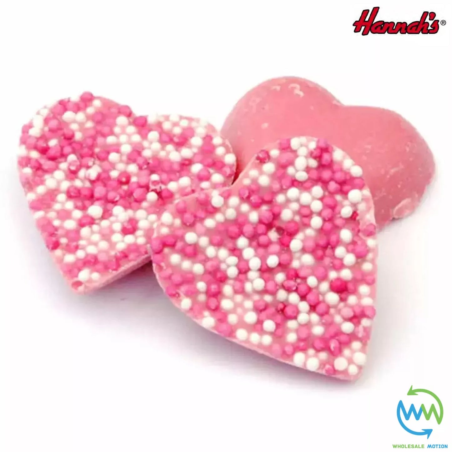 Hannah's PINK HEARTS Chocolate VALENTINES DAY Candy WEDDING Love PICK N MIX Choc Gift Anniversary Love