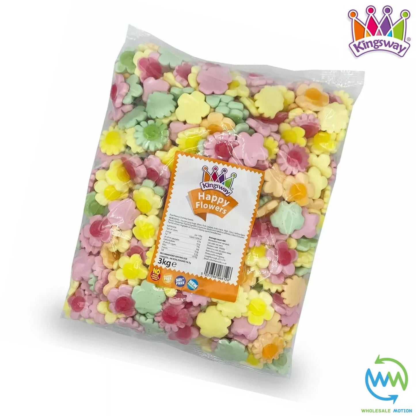 Easter HAPPY FLOWERS Sweets KINGSWAY Gummy SPRING Jelly Candy PICK N MIX Bag UK