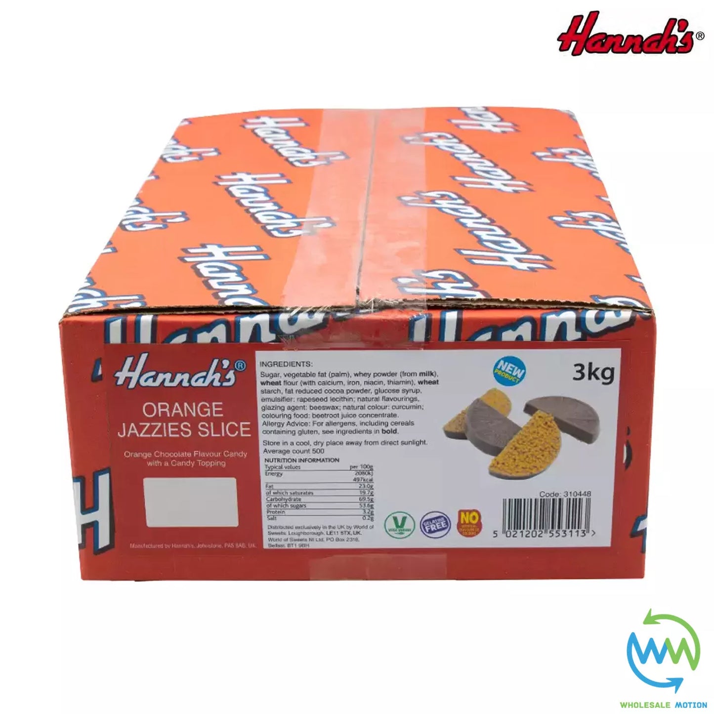 Hannah's ORANGE JAZZIES SLICES Milk Chocolate PICK N MIX Christmas PARTY Jazzles