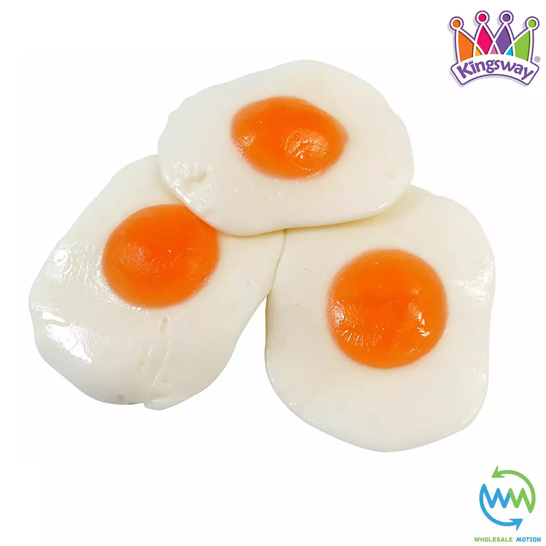 GIANT FRIED EGG Gummy Sweets RETRO Kingsway WEDDING Favours Eggs Classic PICK N MIX Candy Jelly Jellies Gummies Snack
