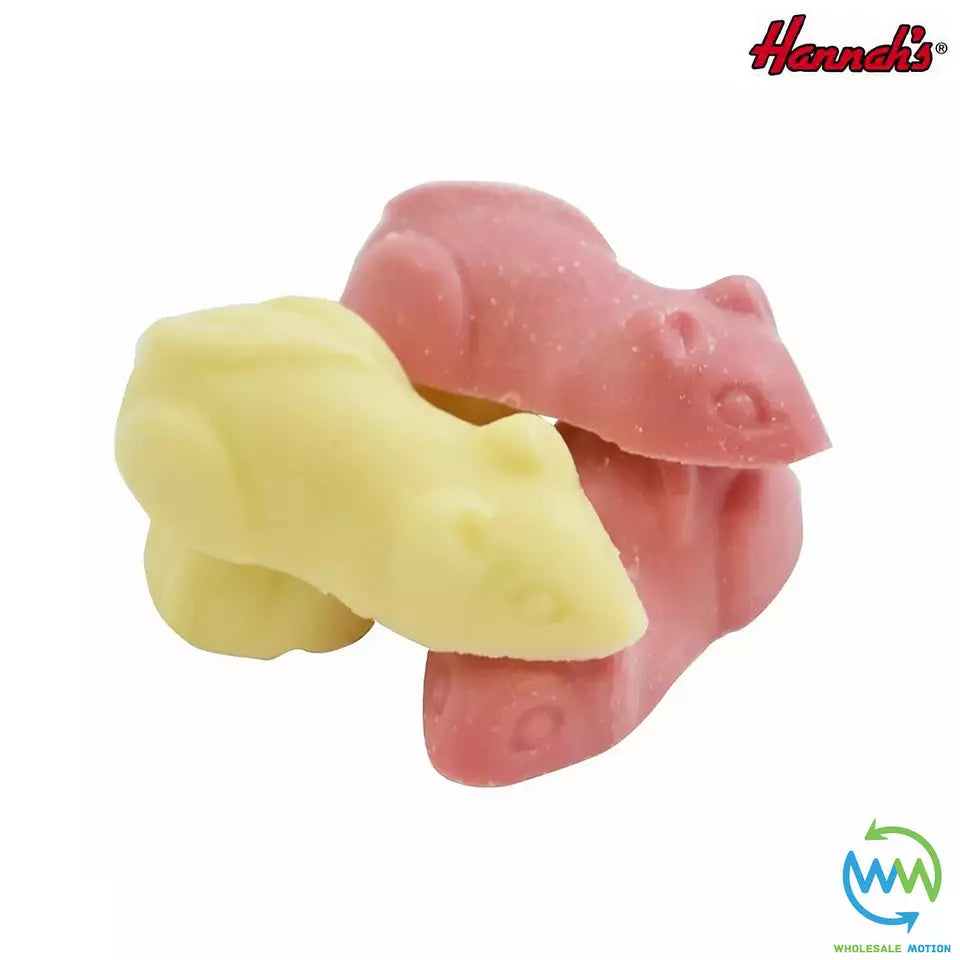 Hannah's PINK & WHITE MICE Milk Chocolate PICK N MIX Novelty Party Bag Fillers