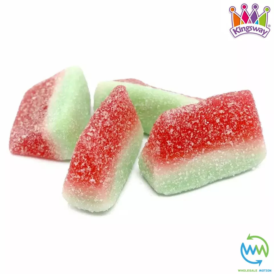 FIZZY WATERMELON SLICES Sweets GUMMY Candy SOUR JELLY SLICE Kingsway PICK N MIX