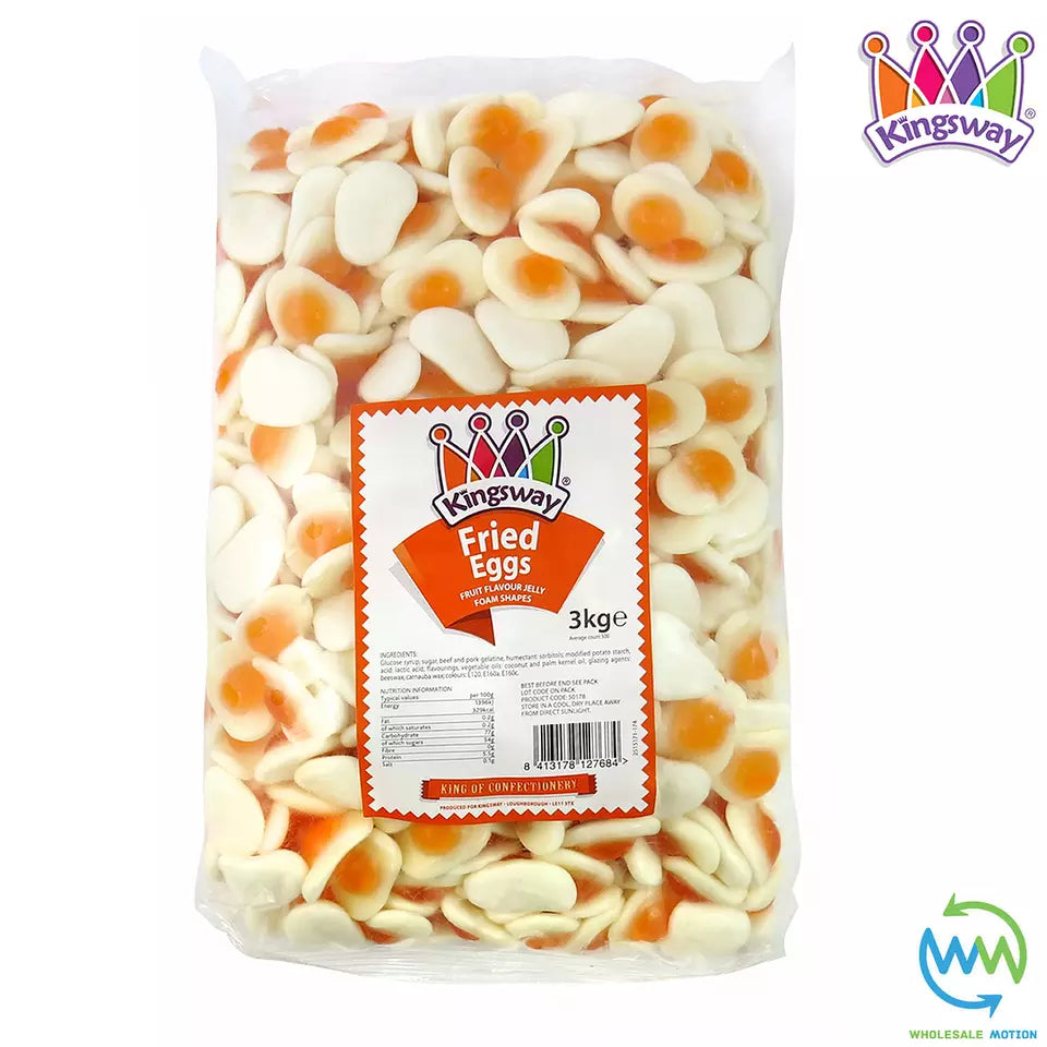 FRIED EGG Gummy Sweets RETRO Kingsway WEDDING Favours Candy EGGS Classic PICK N MIX Candy Jelly Jellies Gummies Snack