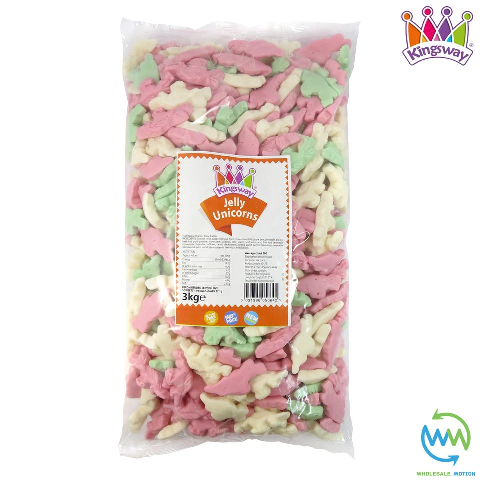 Kingsway JELLY UNICORNS Sweets CHEWY Gummies TREATS CANDY Party Gummy PICK N MIX Magic Jellies For Her Girls Gift Christmas