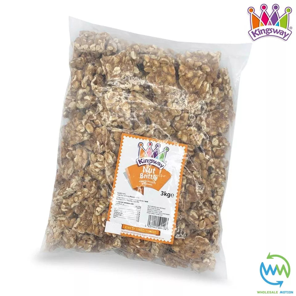 PEANUT BRITTLE Sweets NUT CARAMEL CANDY Nutty CLUSTER Toffee Kingsway PICK N MIX Roasted