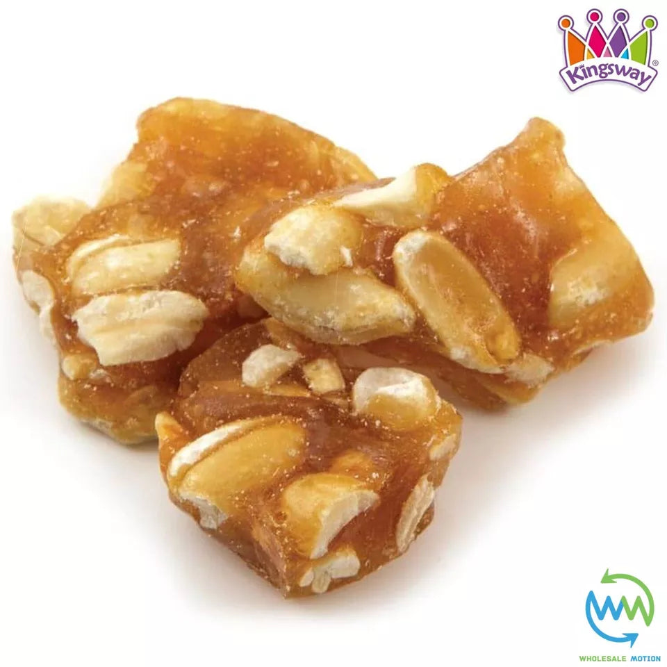 PEANUT BRITTLE Sweets NUT CARAMEL CANDY Nutty CLUSTER Toffee Kingsway PICK N MIX Roasted