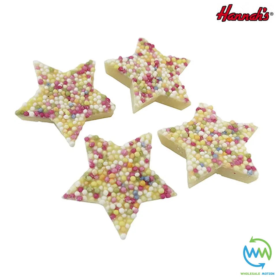 Hannah's SNOWIE STARS White Chocolate PICK N MIX Novelty Party Bag Fillers UK Candy Snack Candies Retro Christmas