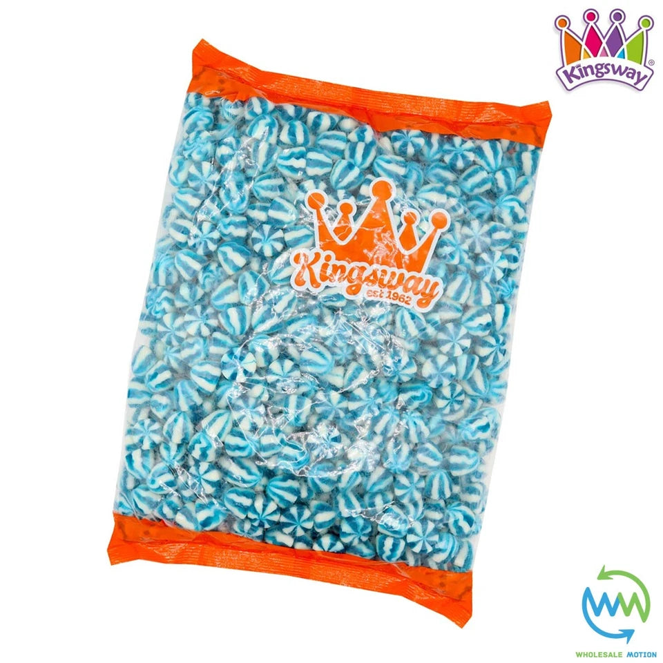 BLUE RASPBERRY TWIST KISSES Sweets GUMMY Candy JELLY Gummies JELLIES Kingsway PICK N MIX Snack