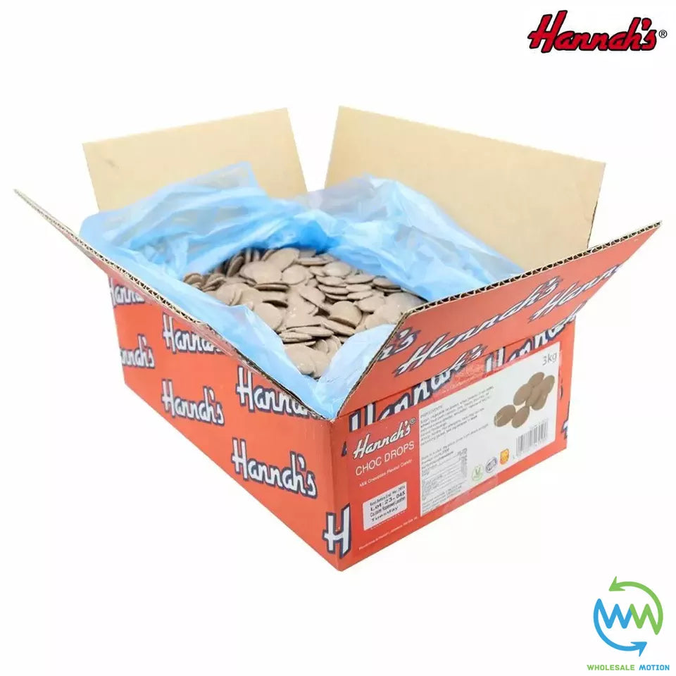 Hannah's CHOC DROPS Milk Chocolate PICK N MIX Novelty CANDY Party Bag Fillers UK Snack Candies Retro Buttones