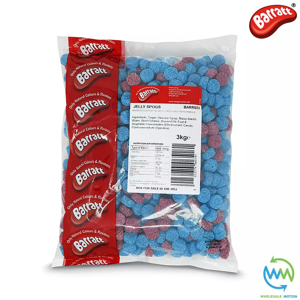 BARRATT JELLY SPOGS Sweets RETRO Candy WEDDING Favours GIFT Buttons PICK N MIX
