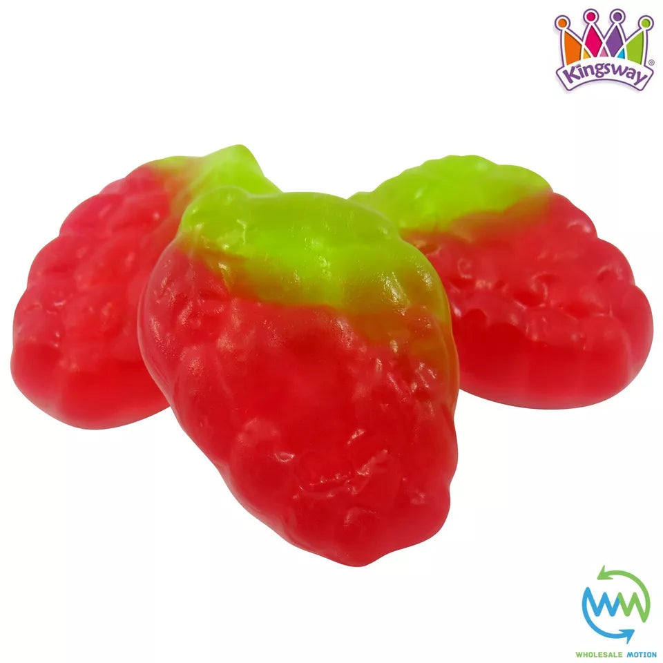 STRAWBERRY & CREAM Sweets GUMMY Candy STRAWBERRIES JELLY Kingsway PICK N MIX NEW Jellies FOAM Snack Fruit