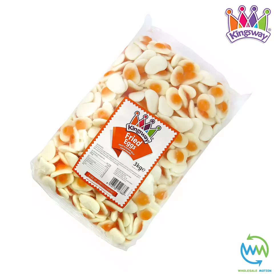 FRIED EGG Gummy Sweets RETRO Kingsway WEDDING Favours Candy EGGS Classic PICK N MIX Candy Jelly Jellies Gummies Snack