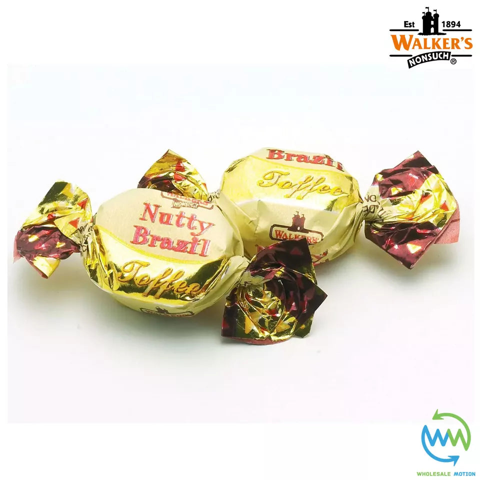 Walkers Nonsuch NUTTY BRAZIL TOFFEES Retro PICK N MIX SWEETS Wrapped CANDY Party Traditional Snack