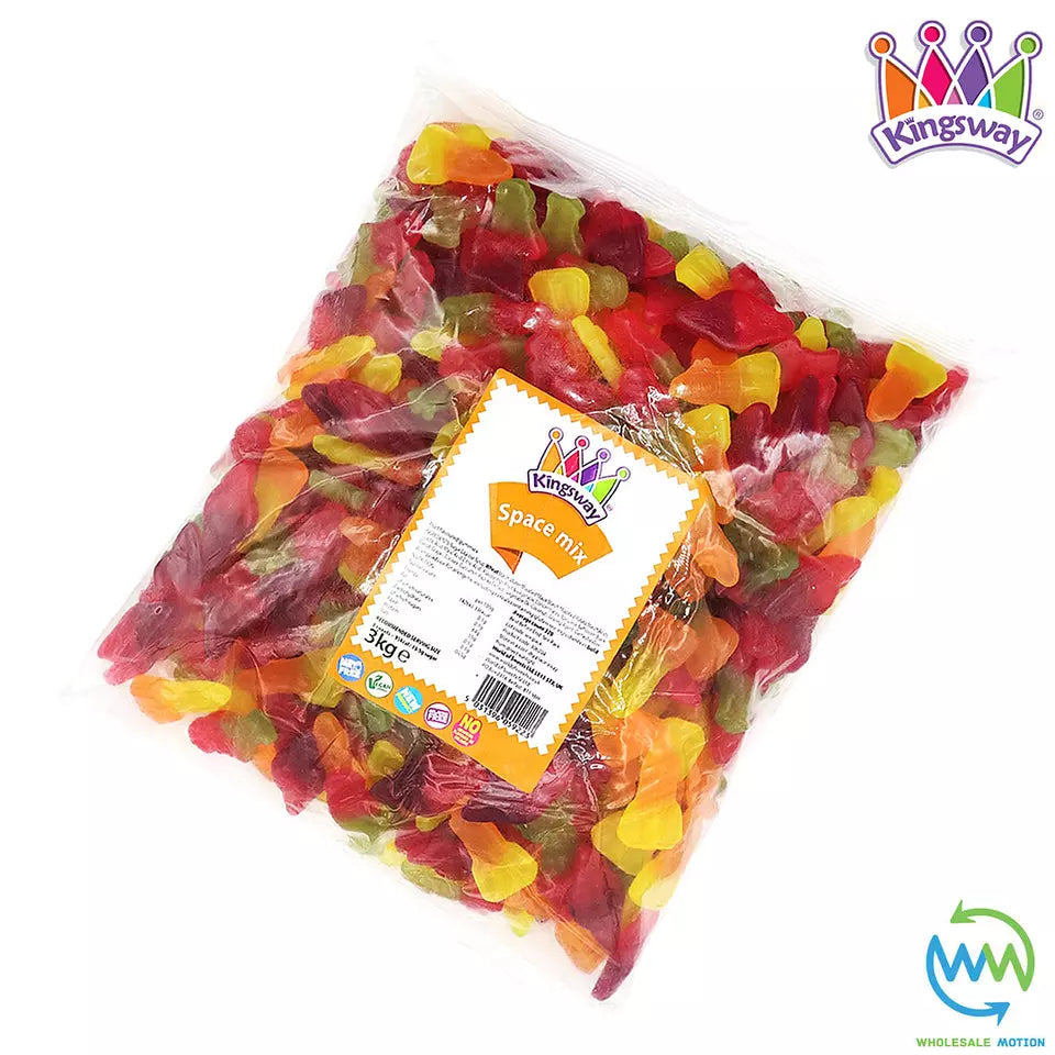 SPACE MIX Sweets GUMMY Cosmic Fruit JELLIES Candy GUMMIES Kingsway PICK N MIX UK Candies Jelly Snack