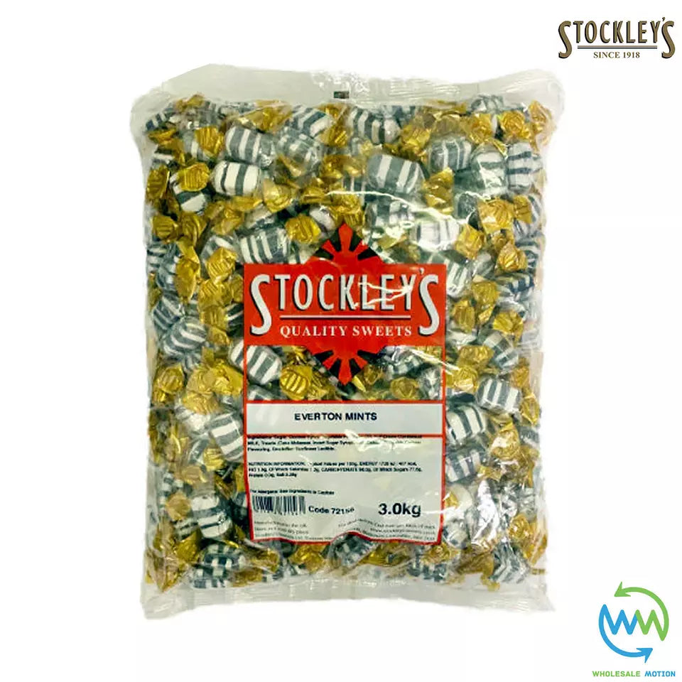 Stockleys EVERTON MINTS Candy INDIVIDUAL Wrapped SWEETS Portion MINT TREAT UK Snack