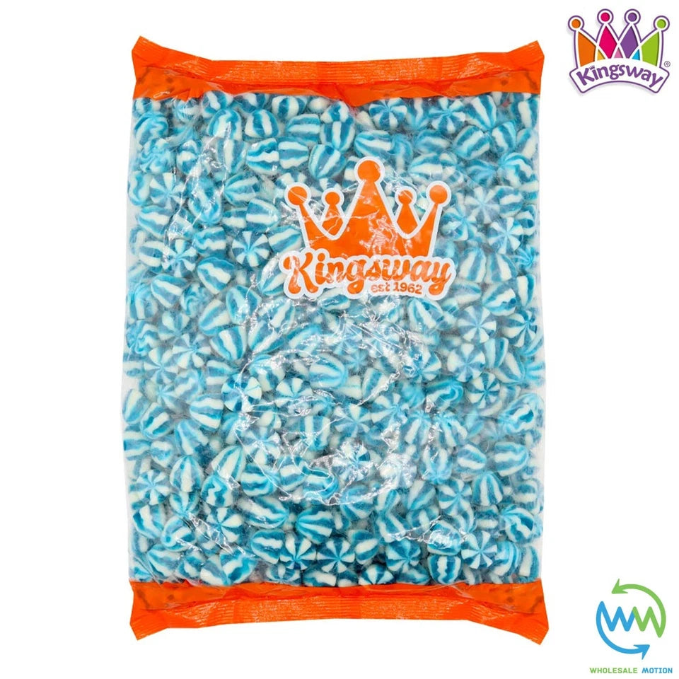BLUE RASPBERRY TWIST KISSES Sweets GUMMY Candy JELLY Gummies JELLIES Kingsway PICK N MIX Snack