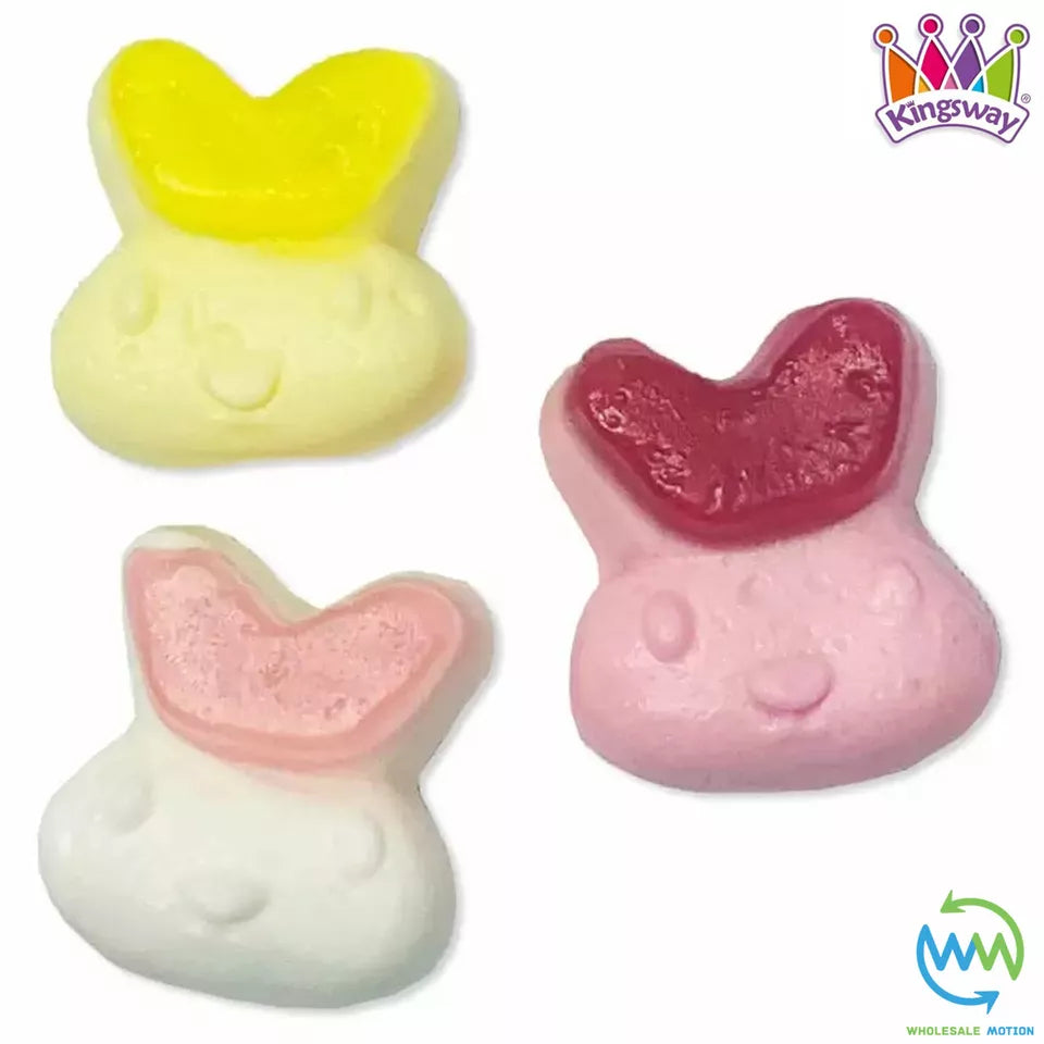 Easter RABBIT HEAD Sweets KINGSWAY Gummy BUNNY Heads JELLY Candy PICK N MIX Bag Bunnies Jelly Jellies Gummies Snack