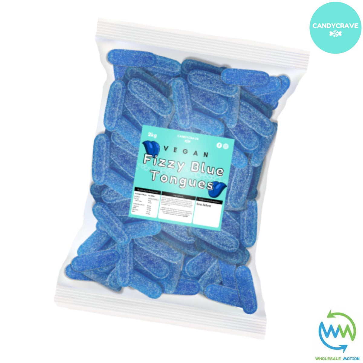 FIZZY BLUE TONGUES Sweets CANDY Jelly GUMMY Jellies GUMMIES Sugar Coated Tongue Snack WEDDING GIFT Party Bag Filler CANDIES Candycrave PICK N MIX UK